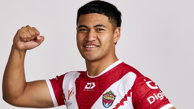 Isaiya Katoa has been juggling his HSC exams and training for Tonga ahead of the Rugby League World Cup. Picture: Getty Images.