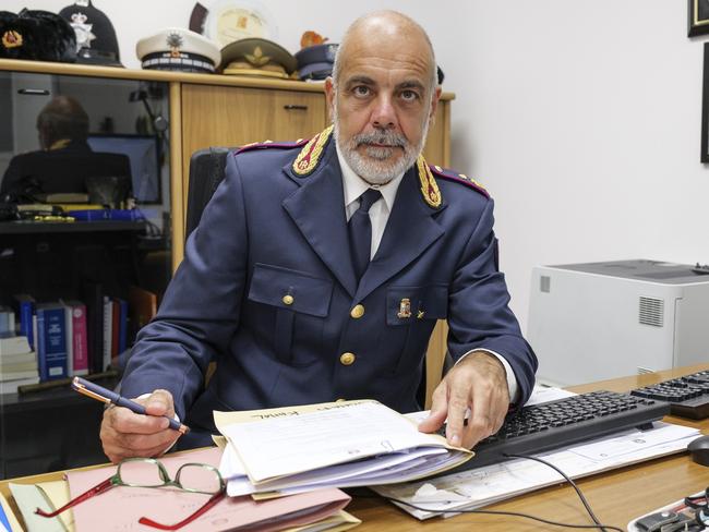 Chief Commissioner Fernando Speziali oversaw the operation. Picture: Erik Messori/Capta and Andrea Vagnoni/Capta