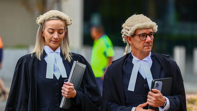 Crown Prosecutor Shane Drumgold and his junior counsel Skye Jerome. Picture: NCA NewsWire / Ben Appleton