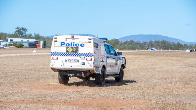 Emergency services attended a fatal airplane accident at the Gatton Airpark. PHOTO: ALI KUCHEL