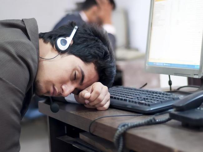 Not productive ... workers are not necessarily using extra time at work to get extra work done. Picture: Supplied.