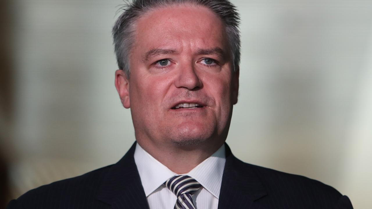 The government’s Senate leader Mathias Cormann. Picture Kym Smith