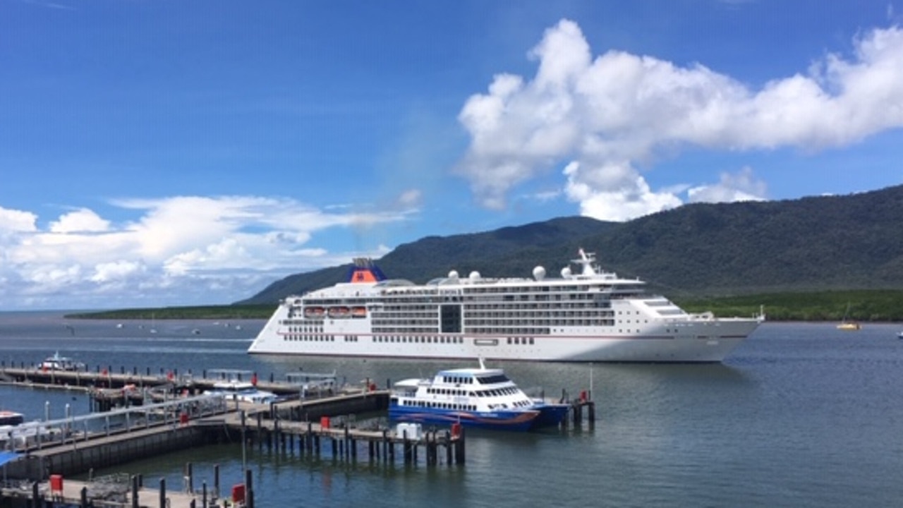 cruise ship docked in cairns today