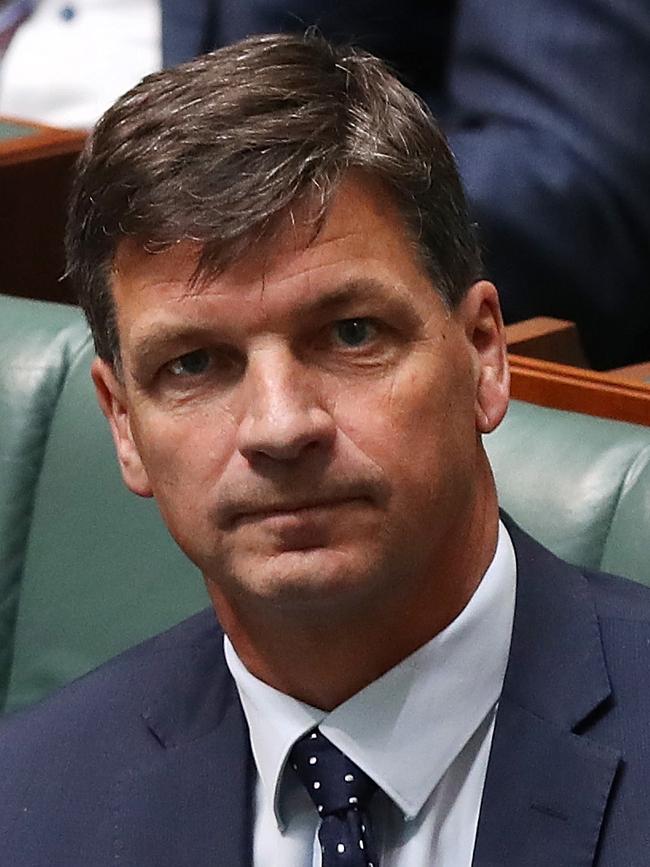 Energy and Emissions Reduction Minister Angus Taylor.