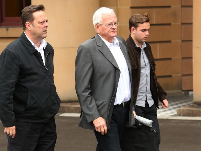 Daniel Christies’s father Michael Christie outside court.