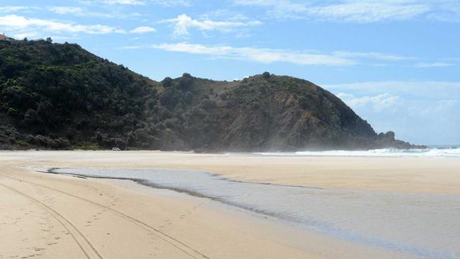 Brunswick Valley rescue, and Police,  getting ready at Cosy Corner, on Tallow Beach, Byron Bay. Photo : Mireille Merlet-Shaw/The Northern Star. Picture: Mireille Merlet-Shaw