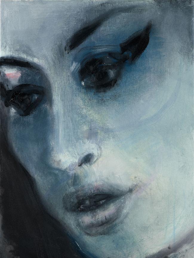 Amy Winehouse (‘Amy-Blue’) by Marlene Dumas, 2011. From the exhibition Shakespeare to Winehouse: Icons from the National Portrait Gallery London. National Portrait Gallery, Canberra 2022.