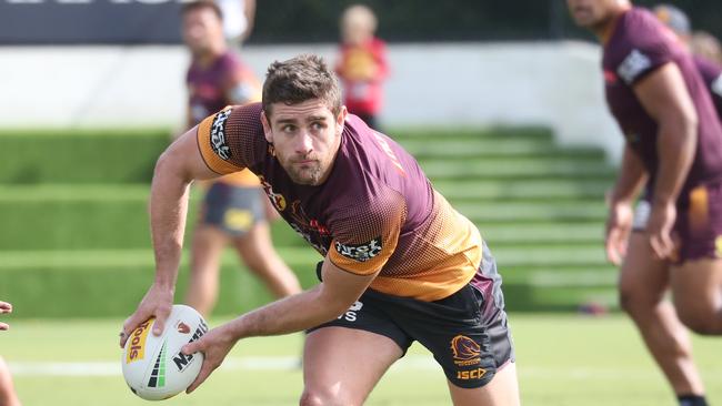 Andrew McCullough at Broncos training this week. Photo: Annette Dew