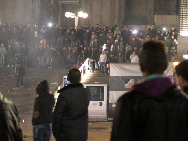 New Year’s Eve outrage ... Immigrant men were blamed for the attacks in Cologne. Picture: Markus Boehm/AP