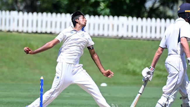 GPS first XI cricket between Nudgee and BGS at Nudgee college Saturday February 17, 2024. Picture, John Gass