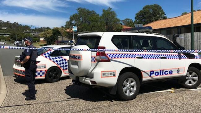 Police condoned off the street at the shooting. Photo Amanda Robbemond