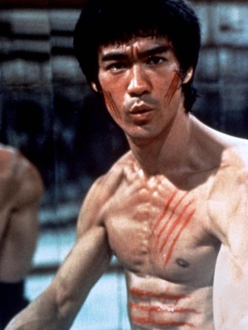 Lee in scene from film Enter The Dragon.