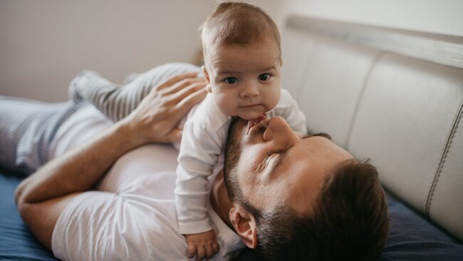 An increasing number of new dads are experiencing perinatal depression. Image: Getty