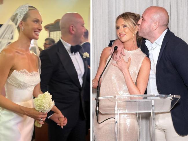 Sydney 'it' couple, pilates guru Bernadette Fahey and businessman Jordan Sukkar, married in a celeb-packed eastern suburbs affair. Picture: Instagram