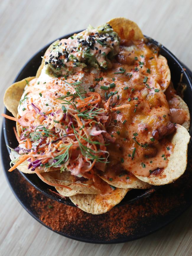 Brisket Bean Nachos. Picture: Sue Graham