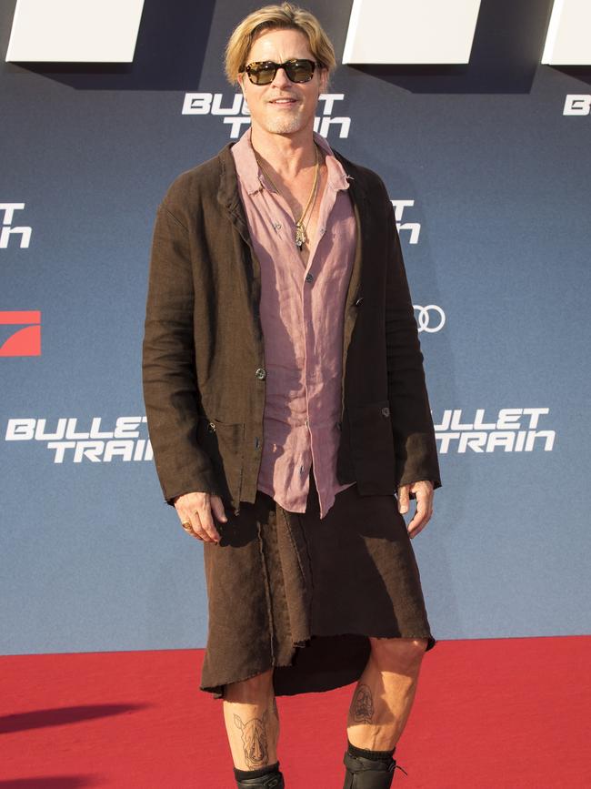 Brad Pitt has been tearing up red carpets this year, recently rocking a skirt at the Berlin premiere of Bullet Train.