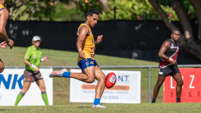 Wanderers won against Tiwi Bombers in Round 6 of the NTFL Men's Premier League at Gardens Oval. Picture: Chris Kent/AFLNT Media