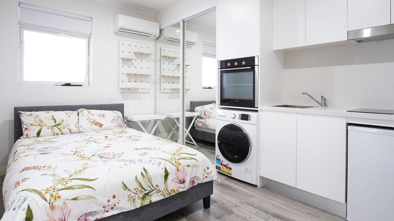 The $410 a week studio apartment left many scratching their heads. Picture: Domain