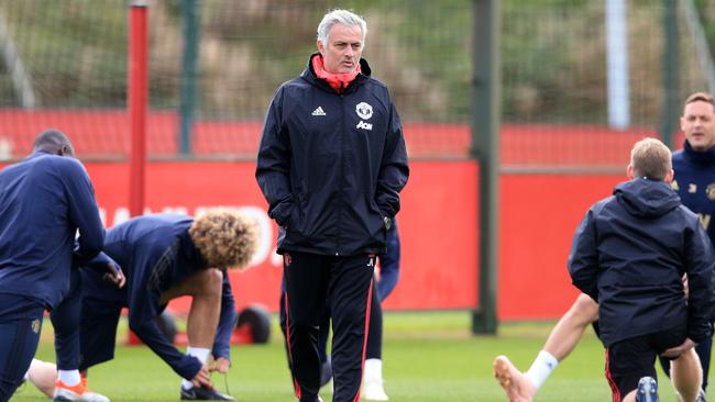 Manchester United manager Jose Mourinho at the Carrington training complex this week