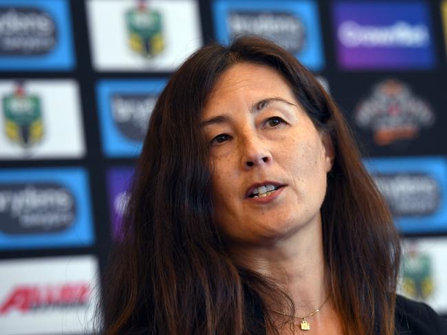 Wests Tigers NRL chair Marina Go said the club came out strongly to condemn bad behaviour every time it was reported. Picture: AAP