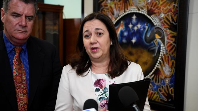 Queensland Premier Annastacia Palaszczuk and Agriculture Minister Mark Furner.