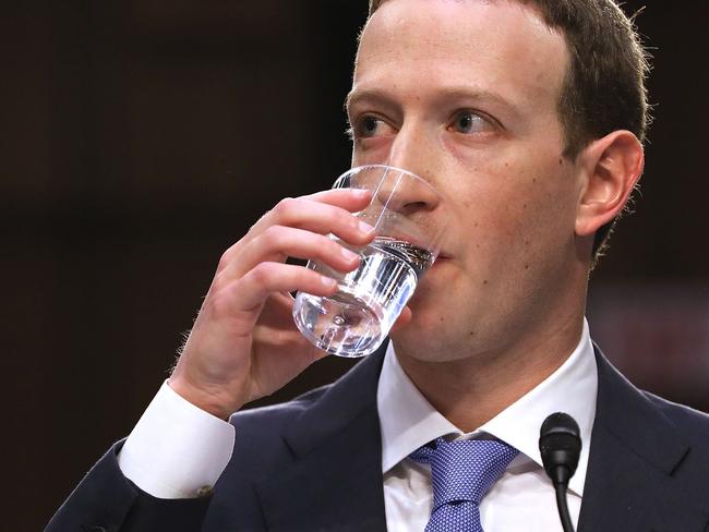 Mark Zuckerberg was grilled before the Senate Judiciary and Commerce committee. Picture: AFP