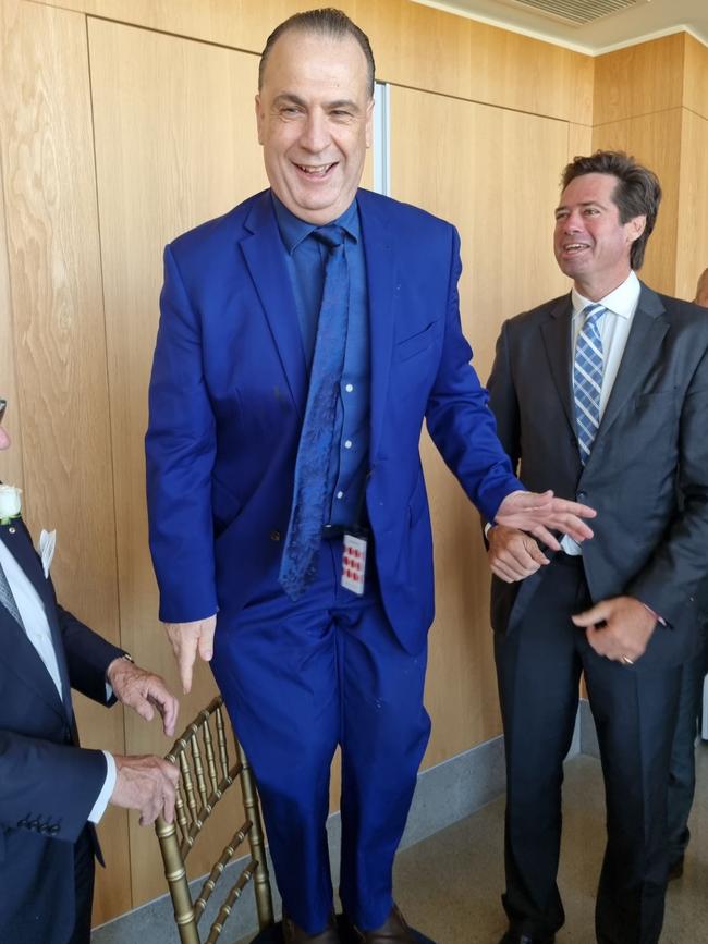 Peter V’landys and Gil McLachlan had a laugh at Royal Randwick on Saturday.