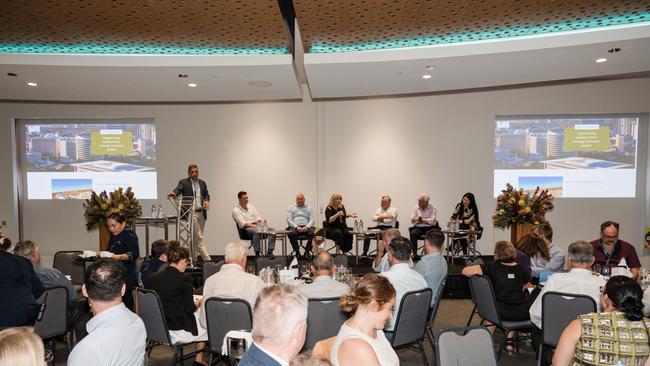 Host David Slama compered the Darwin Major Business Group event. Courtesy Darwin Major Business Group