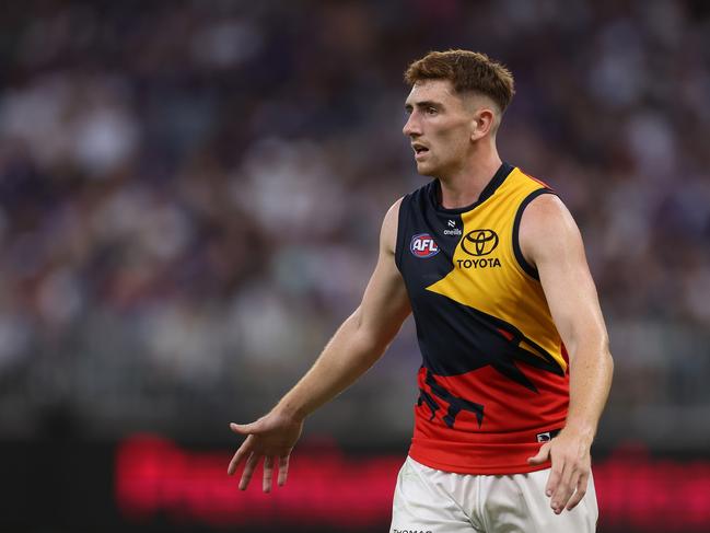 Mark Keane of the Crows was one of the best for Adelaide on the weekend. Picture: Will Russell/AFL Photos via Getty Images.