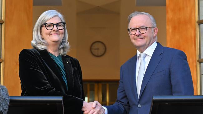 Sam Mostyn was announced as the next governor-general by Anthony Albanese last week. Picture: AAP