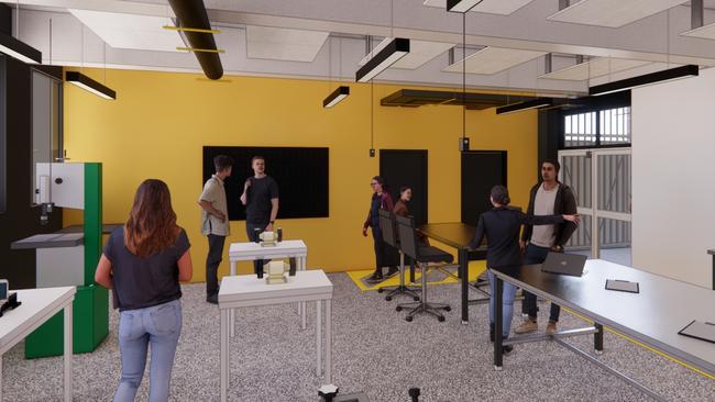 A 3D render of a section of the $4m upgrade to the Cairns TAFE Advanced Manufacturing Lab. Picture: Supplied.