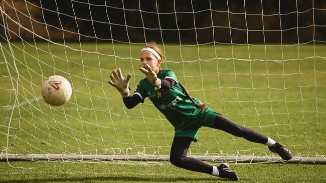 Staykov in action for Campbelltown City. Picture: Child Expressions Photography