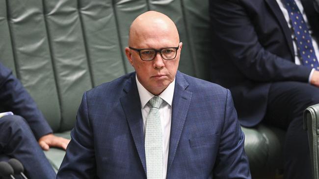 Peter Dutton used the last sitting of the week day to push for a royal commission and an audit into Indigenous spending. Picture: Martin Ollman/NCA NewsWire.