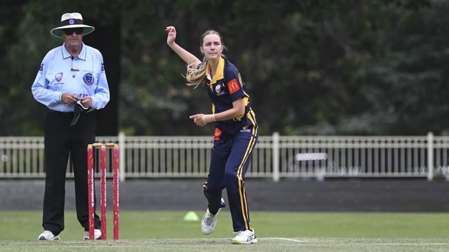 With 10 wickets, Ava Drury finished as the leading wicket-taker. Picture: Martin Ollman