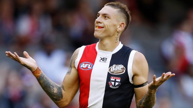 Saint Matthew Parker enjoyed his first AFL game.