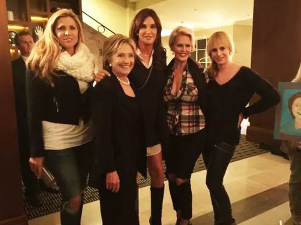 Republican Caitlyn Jenner meets with Hillary Clinton during the election campaign. Picture: Instagram