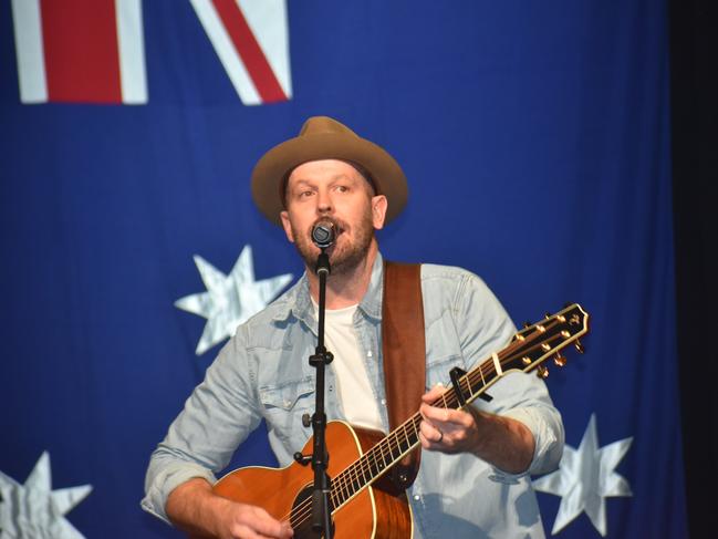 Musician Brad Butcher at the 2022 Mackay Australia Day Awards at the MECC on January 25, 2022. Picture: Lillian Watkins