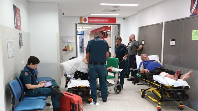 General view in the Emergency Department at the gold coast university hospital. Picture: Jason O'Brien