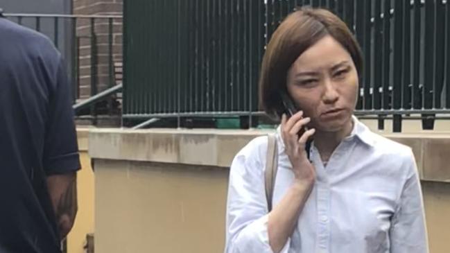 Na Li, 32, of Belrose, outside Manly Local Court on Wednesday, where she was convicted of running over and injuring a schoolboy, 12, on a northern beaches' pedestrian crossing when she drove her car through a red light. Picture: Manly Daily