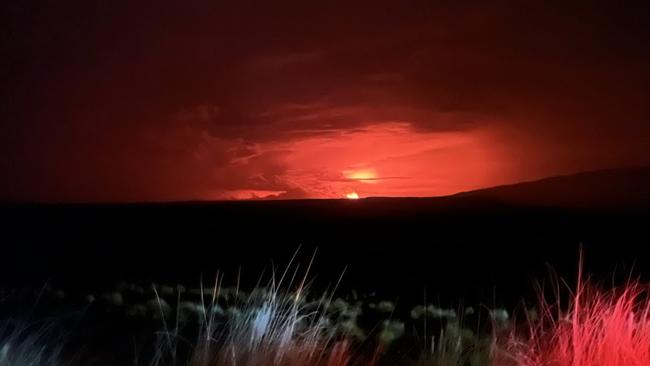 Mauna Loa erupts for the first time in nearly 40 years. Picture; USGS via AFP.