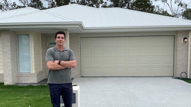 Priced out of Brisbane, Joel Petty, 24, looked to half an hour outside the CBD to buy a four bedroom house and land package at Somerfield Estate, Holmview for $450,000.