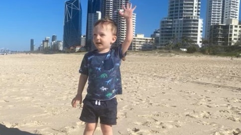 Two-year-old Lachlan Hyland will undergo intensive chemotherapy to save his life. Pictures: Contributed