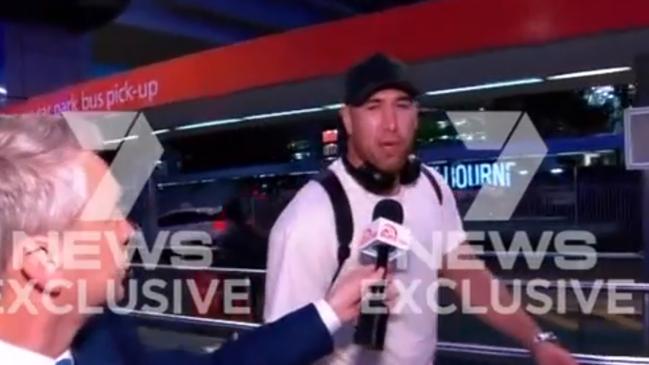 Asofa-Solomona returned to Australia on Monday. Picture by Seven News/Twitter.