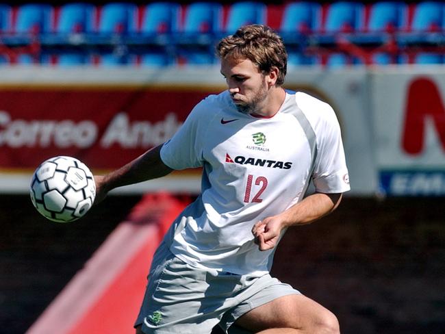 Ljubo Milicevic during a Socceroos training session in 2005. He was never the same player after missing out on Germany 2006.