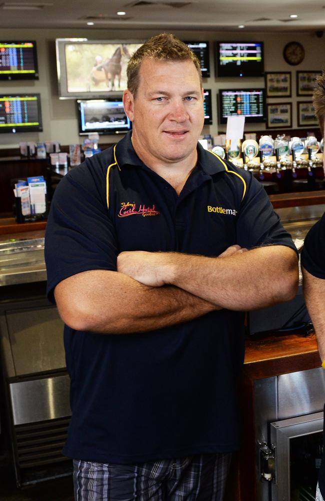 Anthony Fowler at the Falvey Cecil Hotel in Goodna. Photo: Rob Williams / The Queensland Times