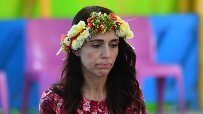 New Zealand's Prime Minister Jacinta Ardern arrives for the Pacific Islands Forum in Funafuti, Tuvalu, Wednesday, August 14, 2019. (AAP Image/Mick Tsikas) NO ARCHIVING