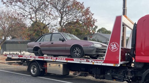 More than 100 people attended the meet-up of Holden car fans. Picture: SA Police