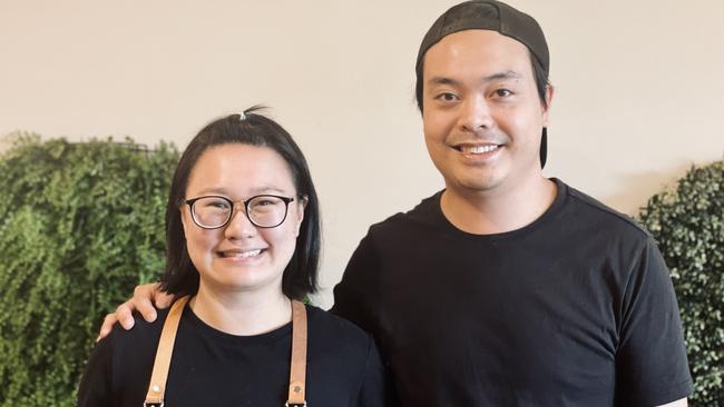 Millie Chan and Martin Au own BurGround in Moonee Ponds. Picture: Adam Daunt