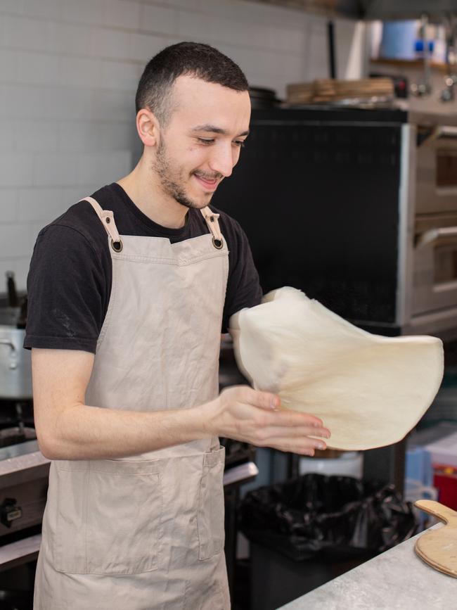 Julian Barbagallo began making pizzas when he was 18. Picture: Ginger + Mint