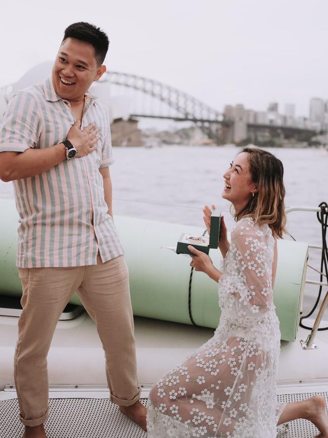 The Rolex Ms Ong used to propose to her partner. Picture: Supplied